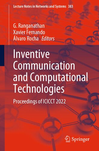 Inventive Communication And Computational Technologies Proceedings Of Icicct 2022 G Ranganathan