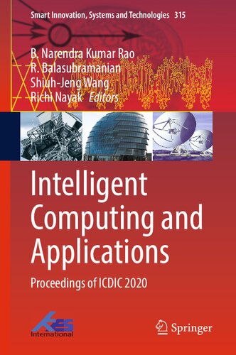 Intelligent Computing And Applications Proceedings Of Icdic 2020 B Narendra Kumar Rao