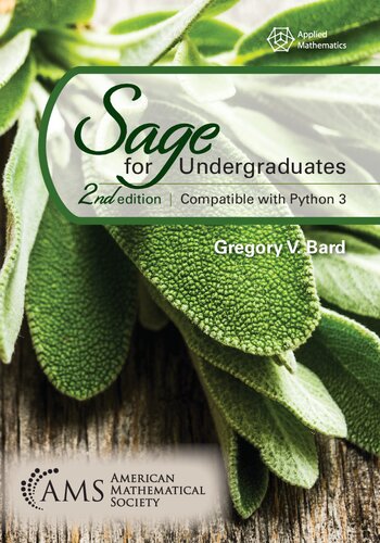 Sage For Undergraduates 2nd Edition Gregory V Bard
