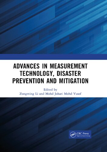 Advances In Measurement Technology Disaster Prevention And Mitigation Zongming Li