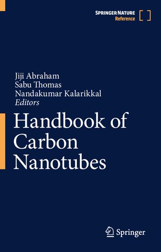 Handbook Of Carbon Nanotubes Jiji Abraham Sabu Thomas Nandakumar Kalarikkal