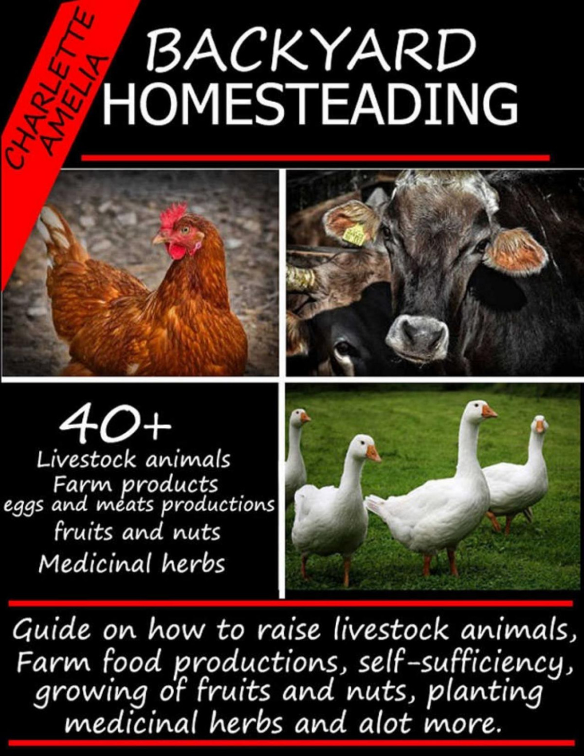 Backyard Homesteading Guide On How To Raise Livestock Animals Farm Food Productions Selfsuffiency Growing Of Fruits And Nuts Planting Herbs And Alot More Charlete Amelia