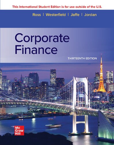 Corporate Finance 13th Edition Bradford D Jordan Stephen A Ross