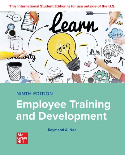 Employee Training And Development 9th Edition Raymond Andrew Noe