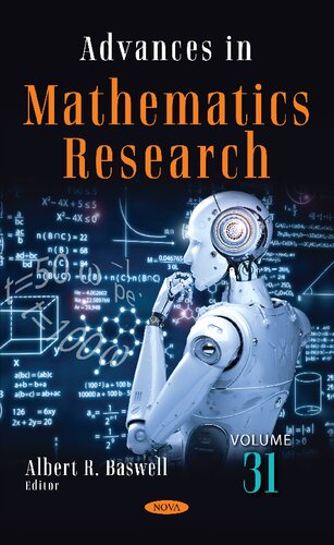 Advances In Mathematics Research 31 Albert R Baswell