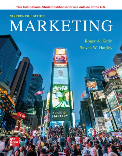 Marketing 16th Edition Roger A Kerin Steven W Hartley