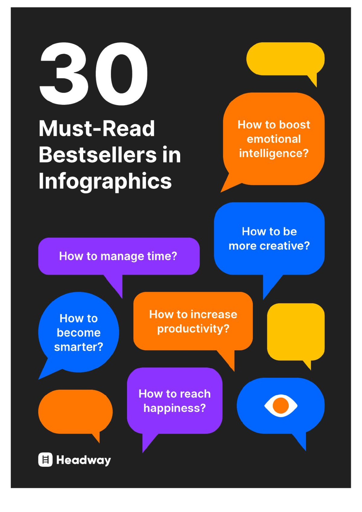 30 Mustread Bestsellers In Infographics Published By Headway
