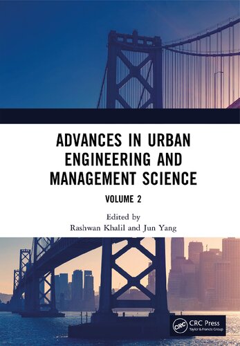 Advances In Urban Engineering And Management Science Volume 2 Rashwan Khalil