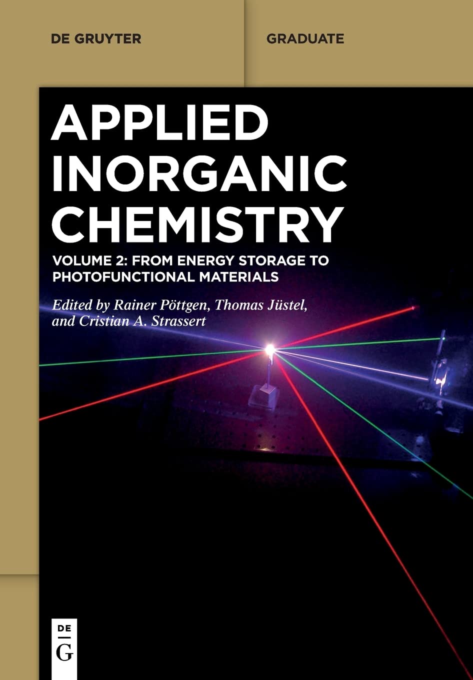 Applied Inorganic Chemistry Volume 2 From Energy Storage To Photofunctional Materials 1st Edition Rainer Pttgen