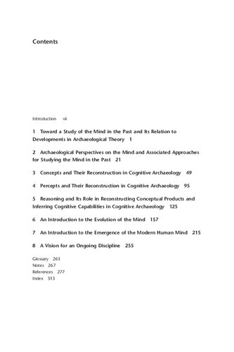 The Foundations Of Cognitive Archaeology Marc A Abramiuk