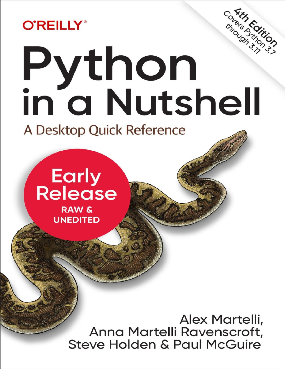 Python In A Nutshell A Desktop Quick Reference Sixth Early Release 4th Edition Alex Martelli