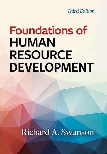 Foundations Of Human Resource Development 3rd Edition Richard A Swanson