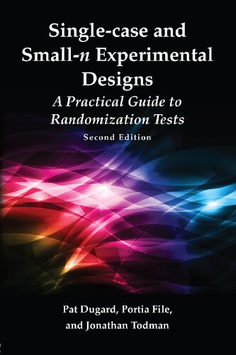 Singlecase And Smalln Experimental Designs Pat Dugard Portia File