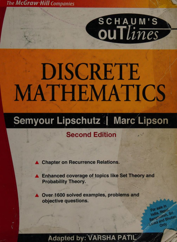 Discrete Mathematics Special Indian Edition 2nd Edition Semyour Lipschutz