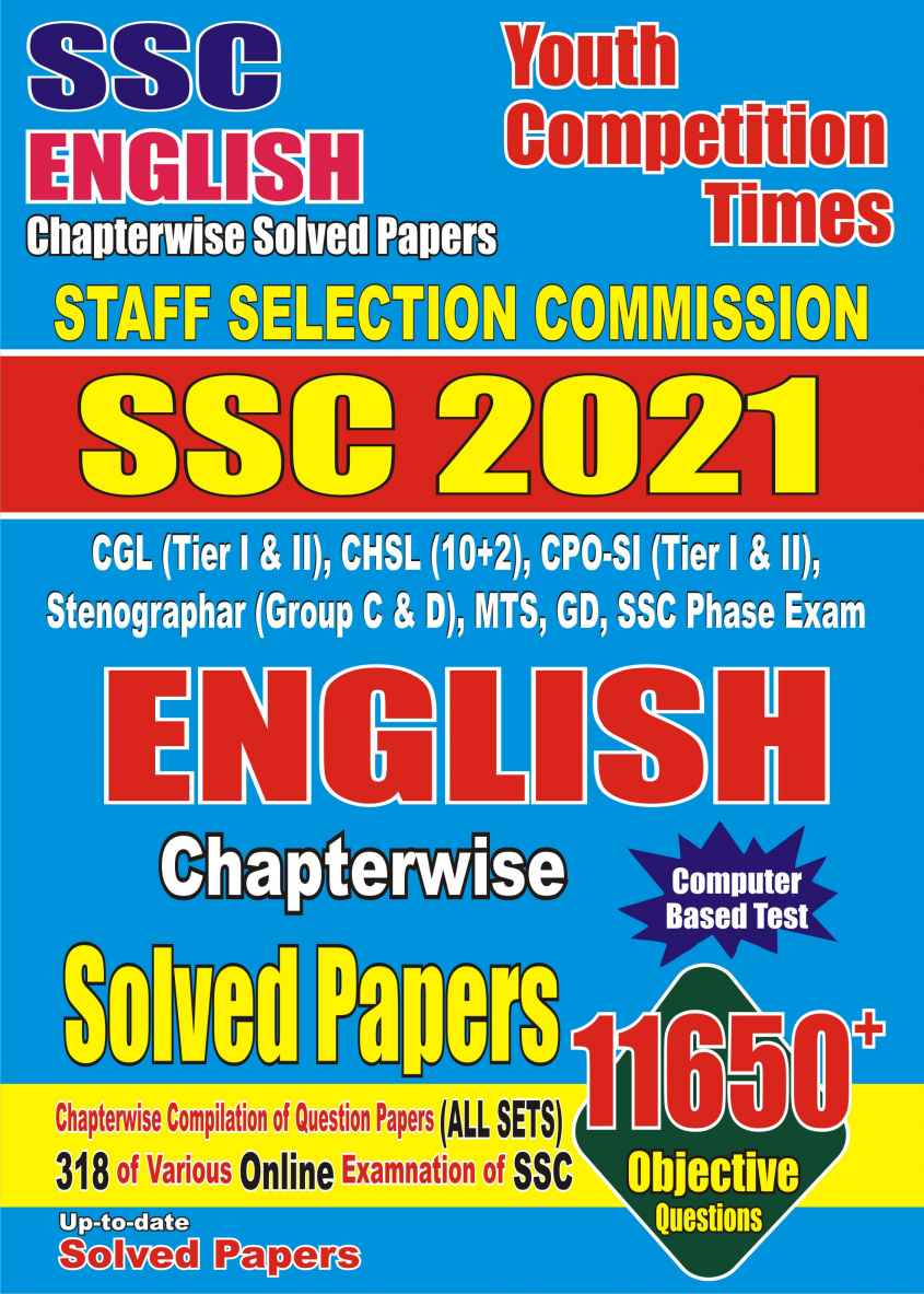 Ssc 2021 English Chapterwise Solved Papers Yct Expert Team