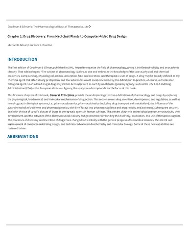 Goodman And Gilmans The Pharmacological Basis Of Therapeutics 14th Edition 14 Online Laurence Brunton
