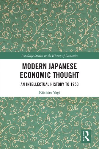 Modern Japanese Economic Thought Kiichir Yagi