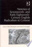 Varieties Of Seventeenth And Early Eighteenthcentury English Radicalism In Context Ariel Hessayon