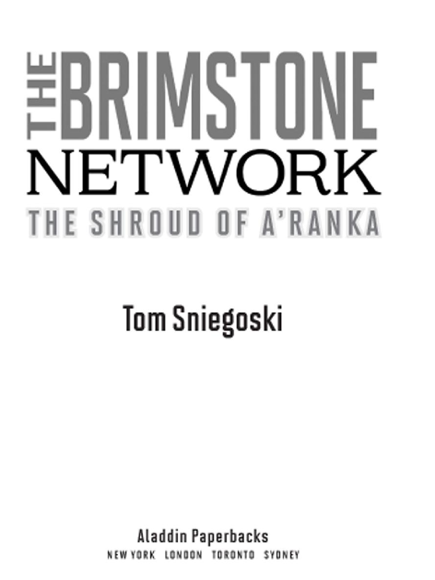 The Shroud Of Aranka The Brimstone Network Book 2 Thomas E Sniegoski
