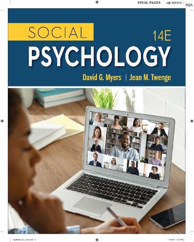 Social Psychology Complete Table Of Contents 14th Edition David G Myers