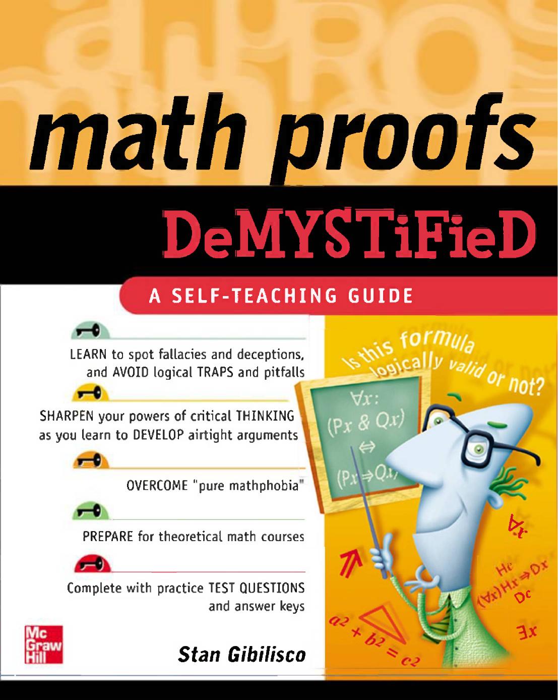 Math Proofs Demystified Stan Gibilisco