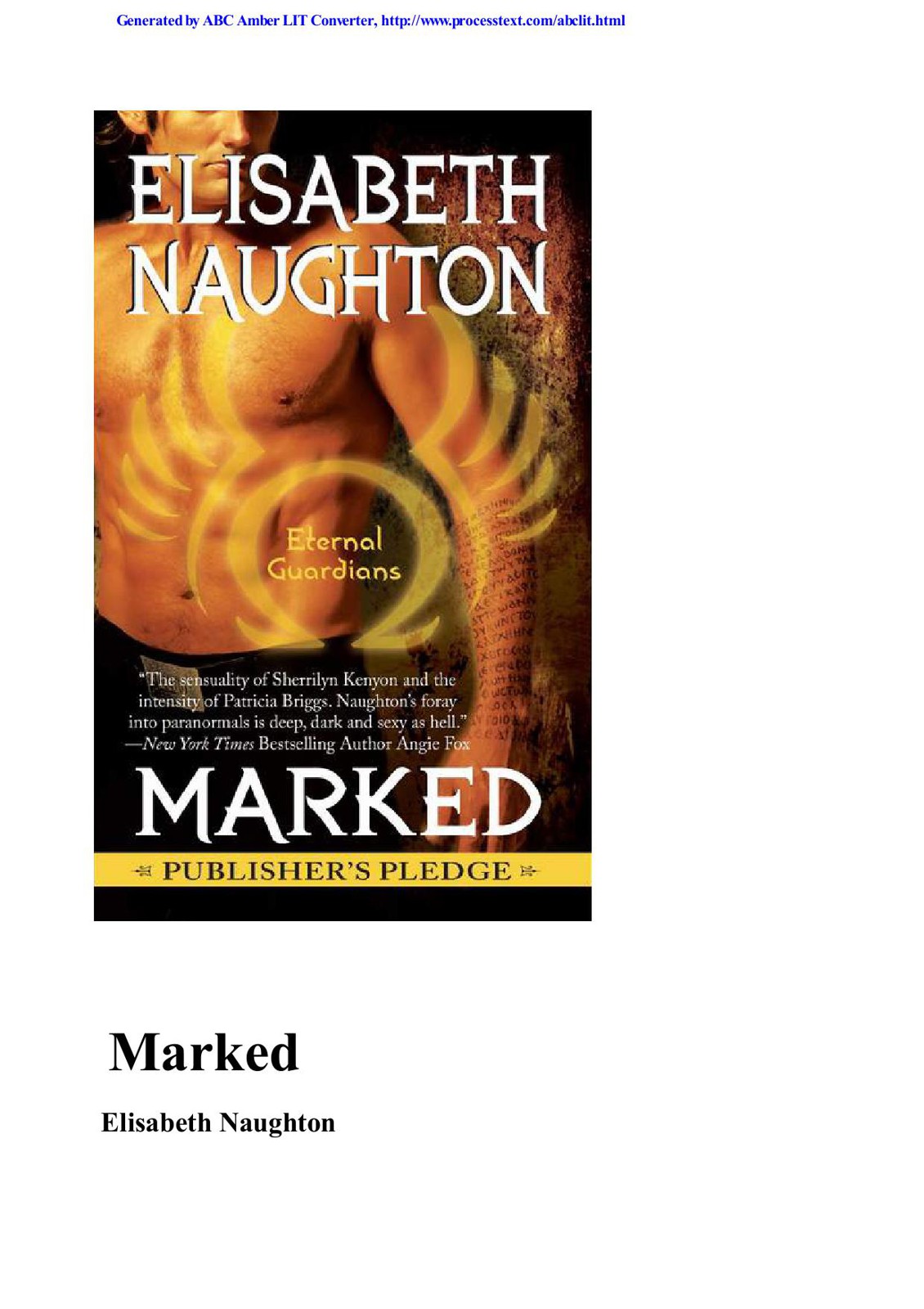 Marked Elisabeth Naughton