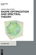 Shape Optimization And Spectral Theory 1st Edition Antoine Henrot