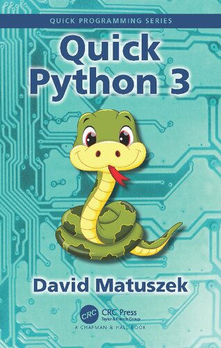 Quick Python 3 David L Matuszek