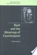 Bach And The Meanings Of Counterpoint David Yearsley