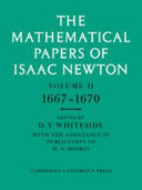 The Mathematical Papers Of Isaac Newton Volume 2 16671670 Isaac Newton