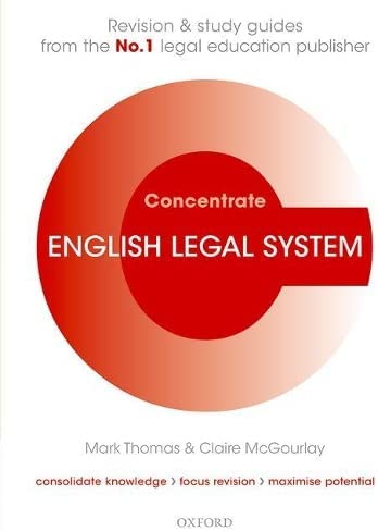 English Legal System Concentrate Law Revision And Study Guide 1st Edition Tim Vollans
