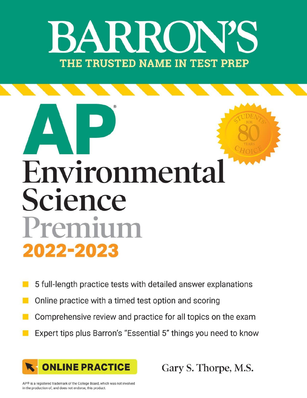 Barron Ap Environmental Science Premium 20222023 Gary S Thorpe