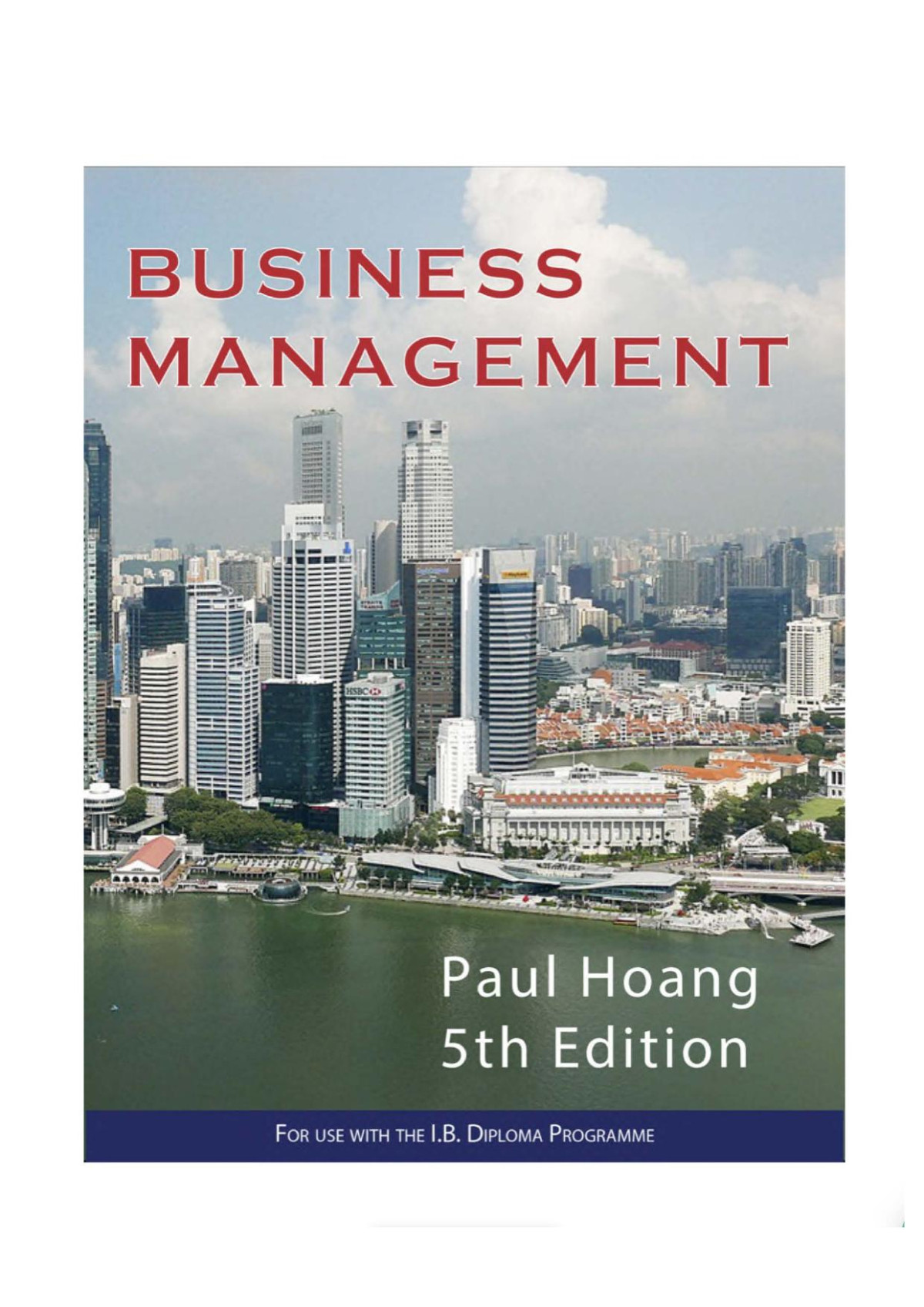 Business Management 5th Edition 5th Paul Hoang