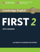 Cambridge English First 2 Students Book With Answers Cambridge English Language Assessment