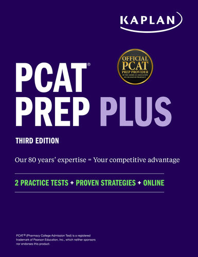 Pcat Prep Plus 2 Practice Tests Proven Strategies Online 3rd Edition 3rd Kaplan Test Prep