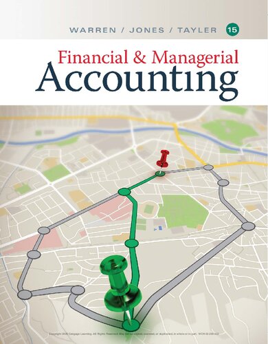Financial And Managerial Accounting 15th Edition 15th Carl S Warren