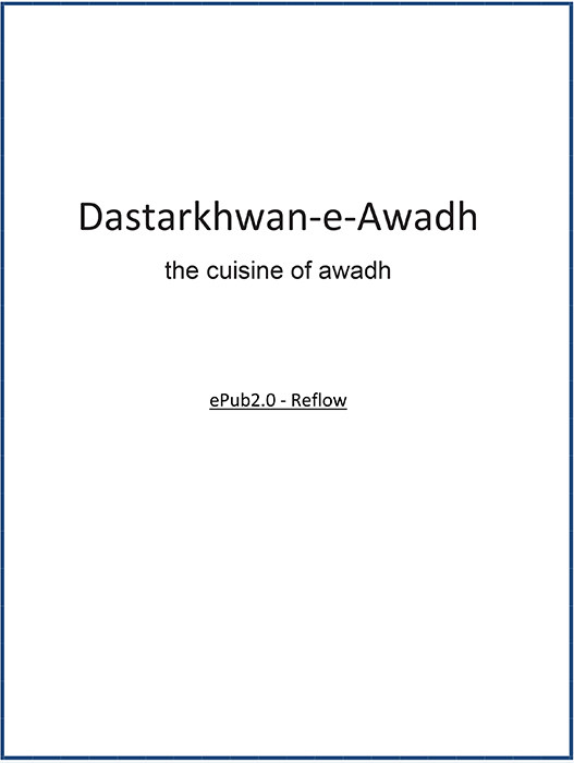 Dastarkhwaneawadh The Cuisine Of Awadh Rk Saxena Sangeeta Bhatnagar