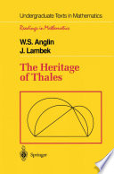 The Heritage Of Thales Ws Anglin J Lambek