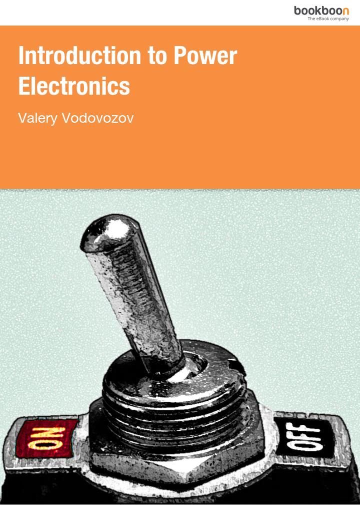Introduction To Power Electronics Valery Vodovozov