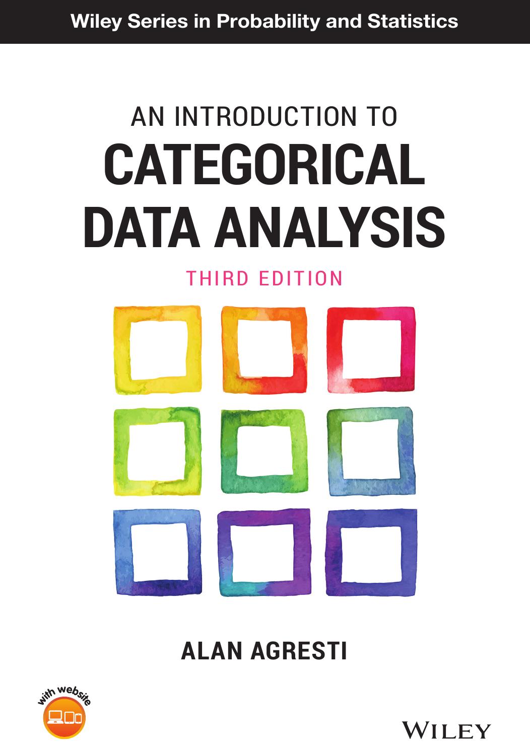 An Introduction To Categorical Data Analysis Third Edition 3rd Edition Alan Agresti