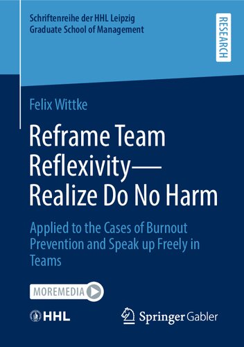 Reframe Team Reflexivity Realize Do No Harm Applied To The Cases Of Burnout Prevention And Speak Up Freely In Teams Felix Wittke