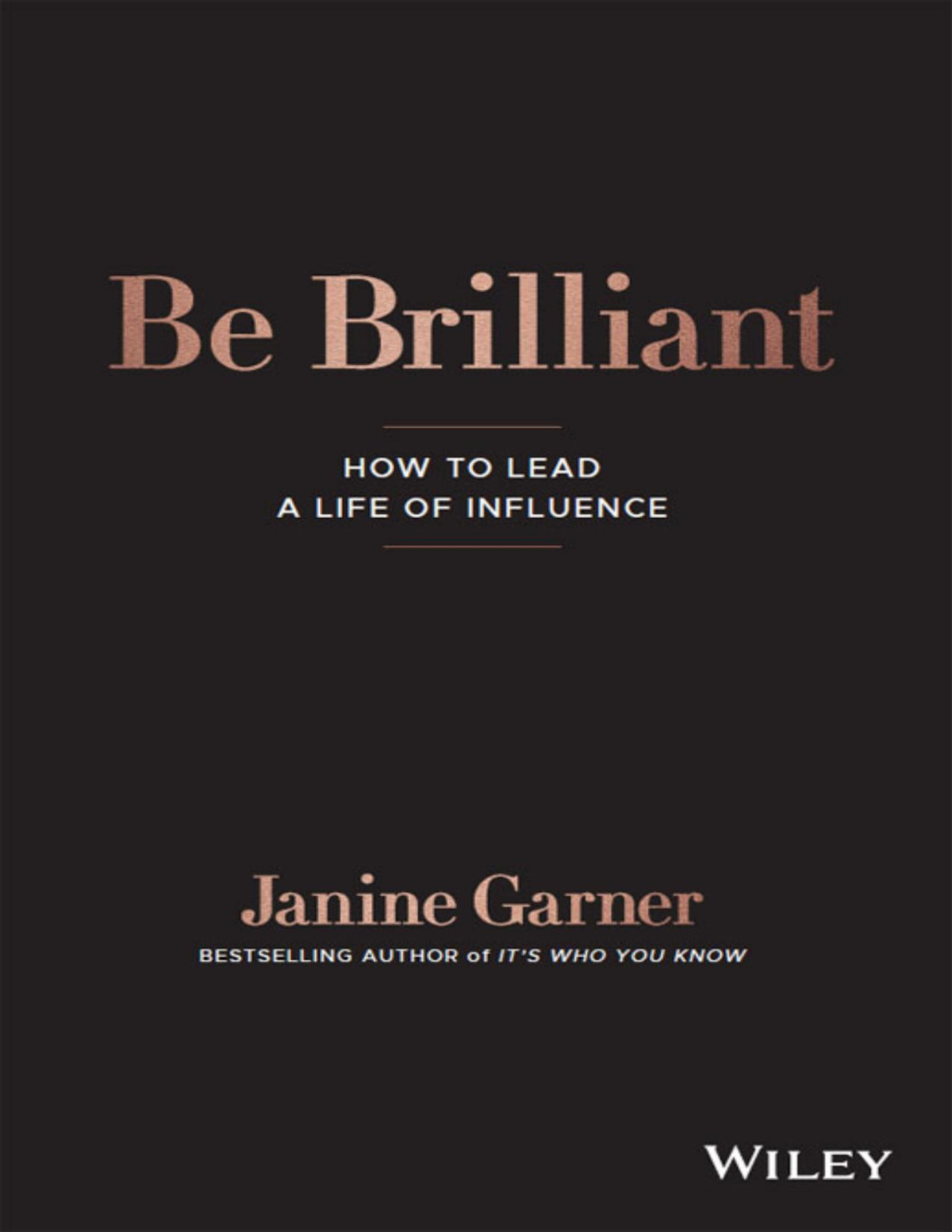 Be Brilliant Janine Garner