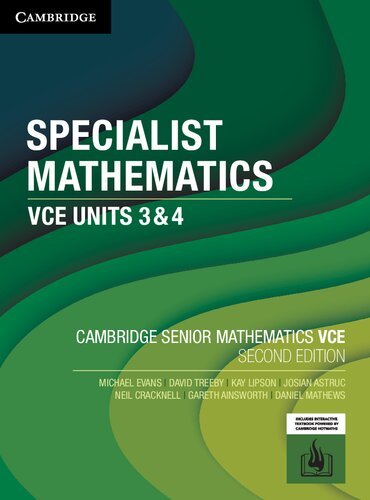 Cambridge Specialist Mathematics Vce Units 3 And 4 Michael Evans