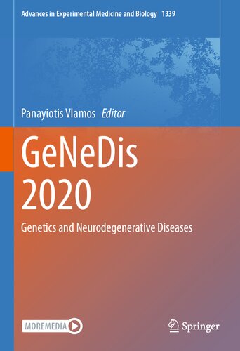 Genedis 2020 Genetics And Neurodegenerative Diseases 1st Edition Panayiotis Vlamos