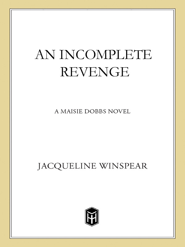 An Incomplete Revenge Jacqueline Winspear