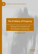 The Problem Of Property Taking The Freedom Of Nonowners Seriously Karl Widerquist