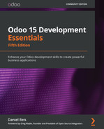 Odoo 15 Development Essentials Fifth Edition Daniel Reis Greg Mader