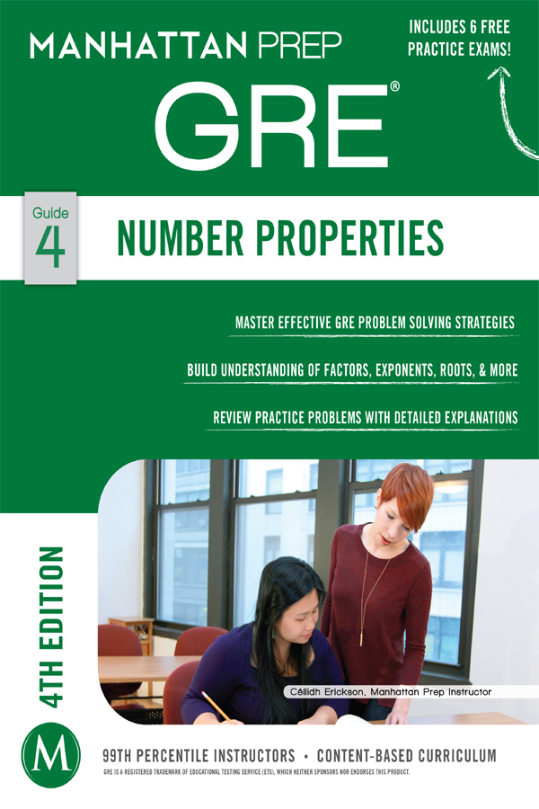 Gre Number Properties 4th Edition Manhattan Prep