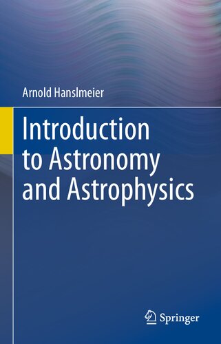 Introduction To Astronomy And Astrophysics Arnold Hanslmeier