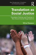 Translation As Social Justice Wine Tesseur